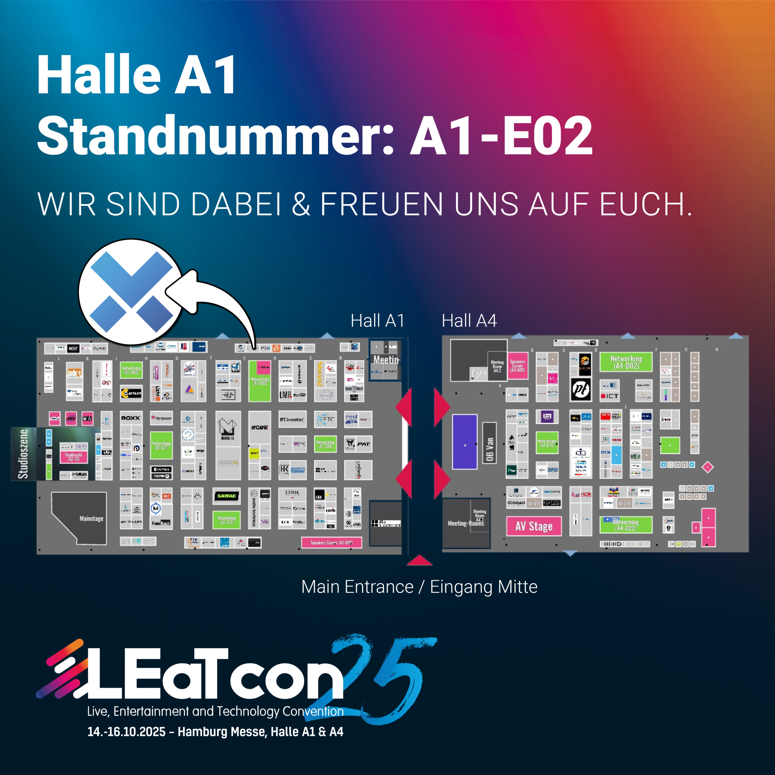 Wir sind wieder auf der LEATcon 2025 – kommt rum!