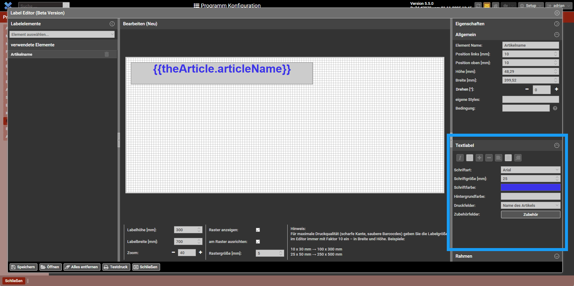 Dynamische Inhalte Und Gestaltung des Textes