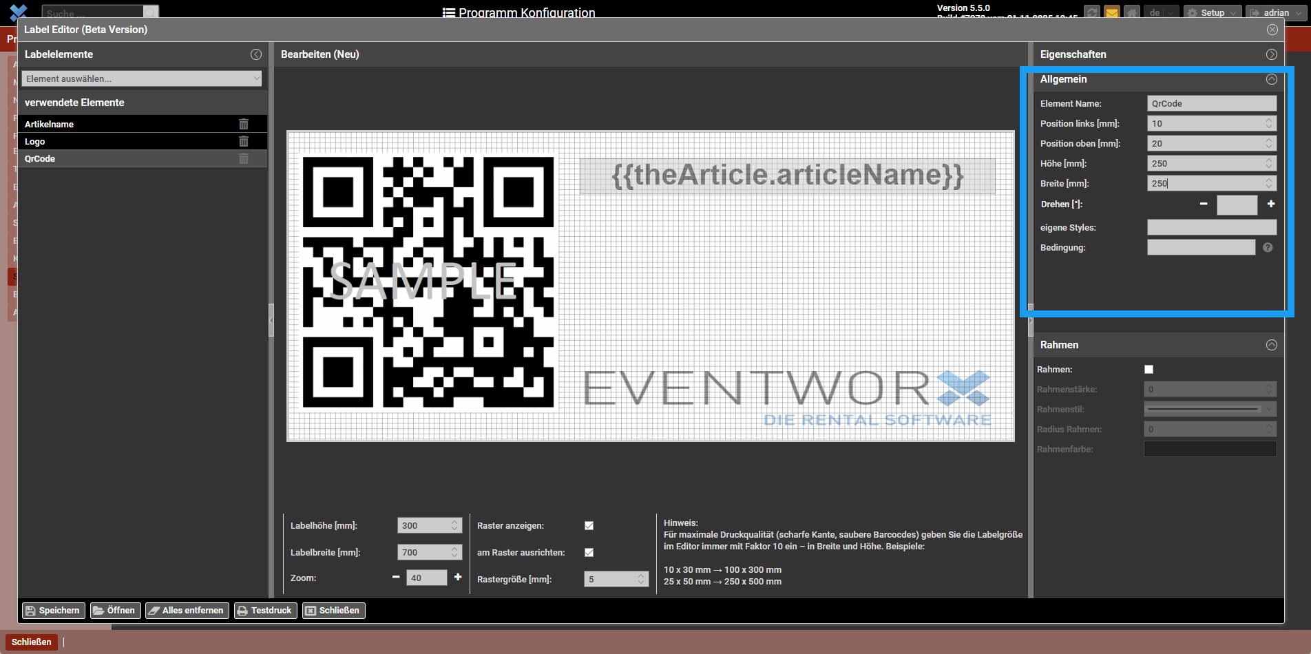 Barcodes und QR Codes