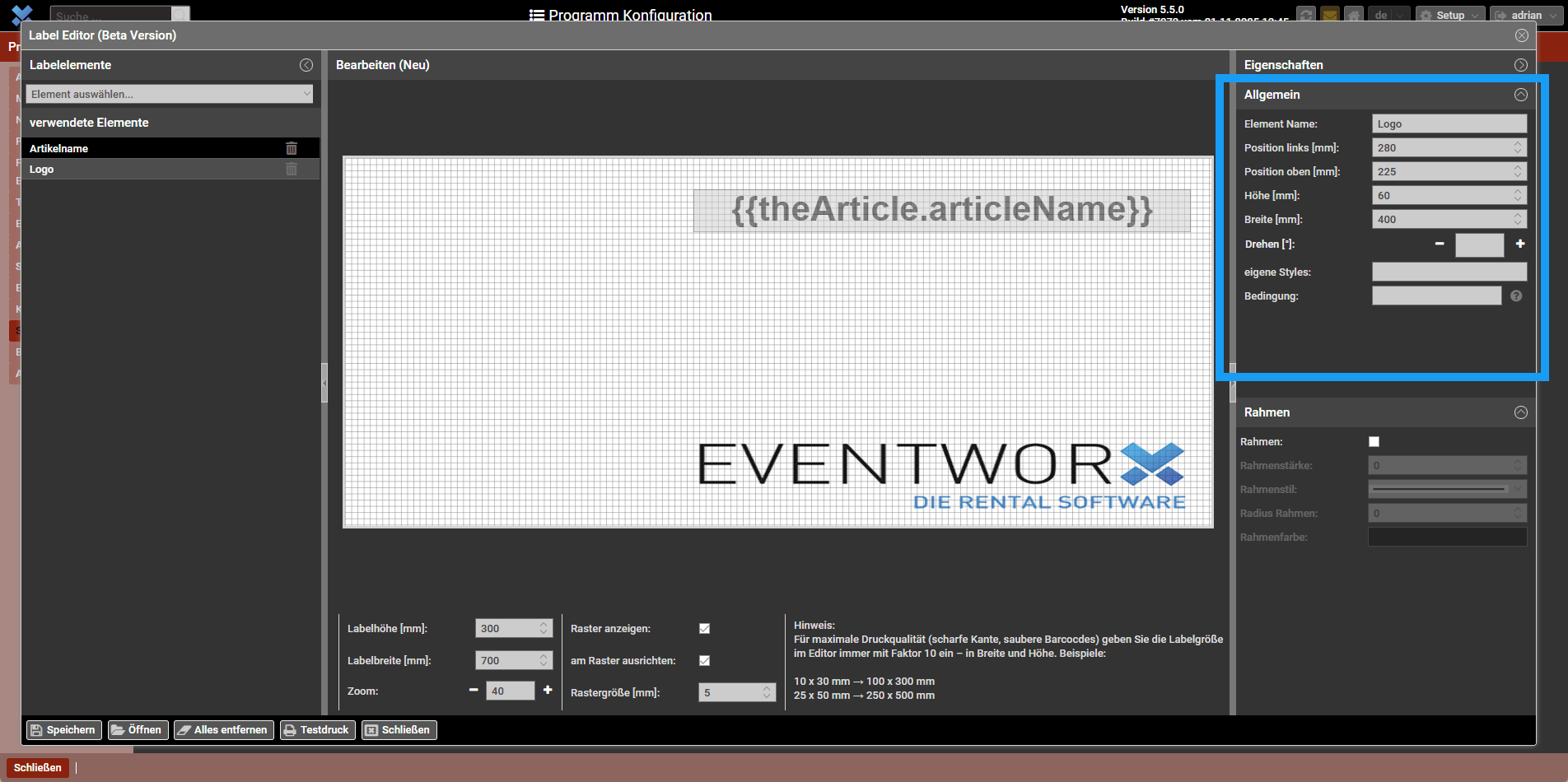 Bilder und Logos einfügen