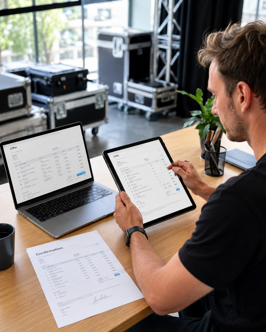 Angebote, Aufträge und Dokumente für Eventprojekte mit Eventworx schneller vorbereiten.