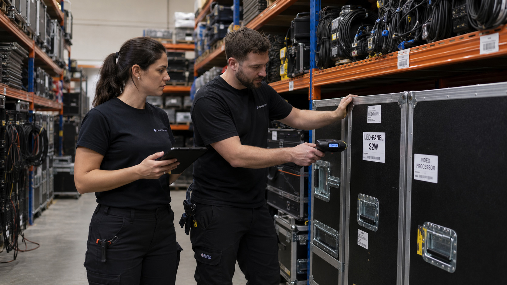 Check-out, Materialbewegungen und Lagerprozesse in der Veranstaltungstechnik mit Eventworx verwalten.