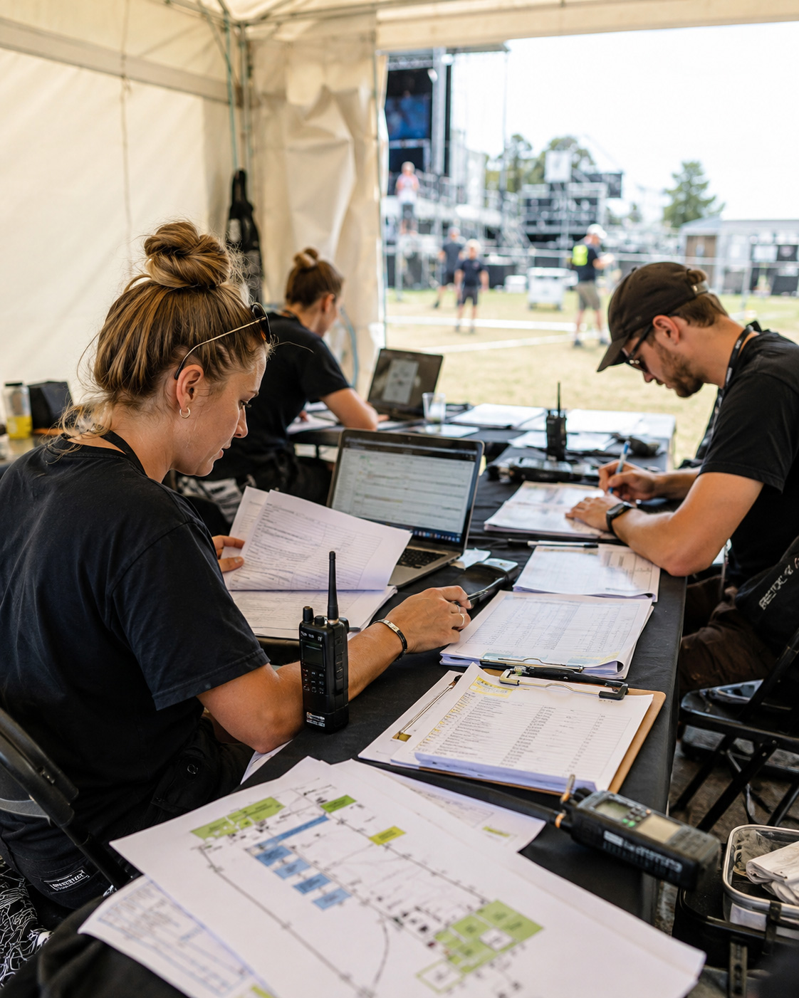 Eventworx hilft bei Produktionsplanung, Dokumentation und Koordination von Open-Air-Events.