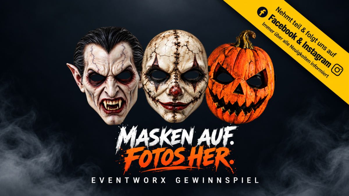 Eventworx Halloween-Gewinnspiel – folgt uns auf Facebook und Instagram